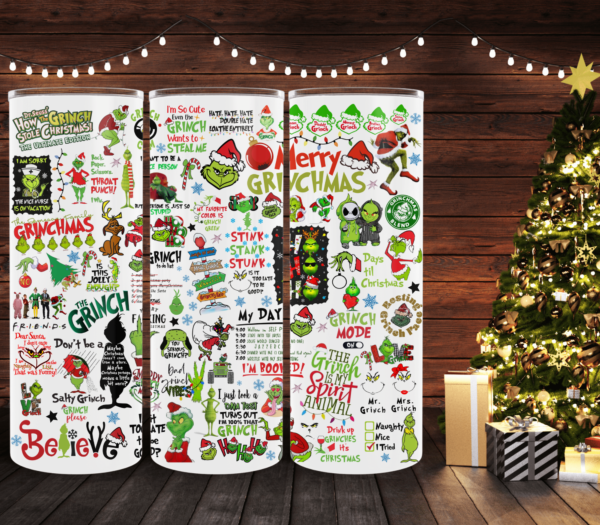 Grinchmas Collage Tumbler - Image 2