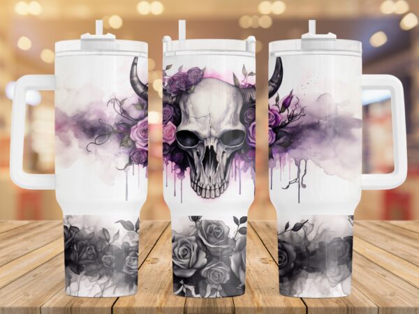 Cow Skull Tumbler