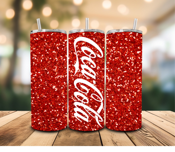 Glitter Coca Cola Tumbler