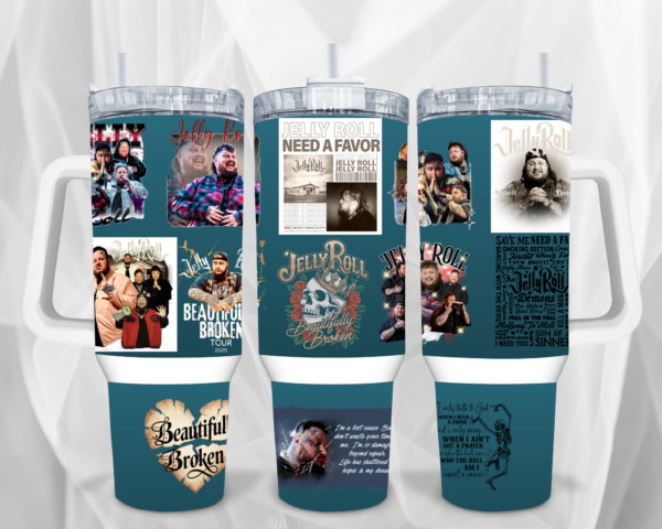 Jelly Roll Tumbler Blue